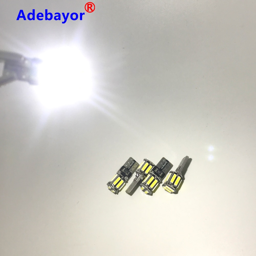 6X ڵ LED T10 Canbus 10 SMD 7014 LED 7020 led 194 168 501 10SMD 10Led    no Error ڵ   DC 12V